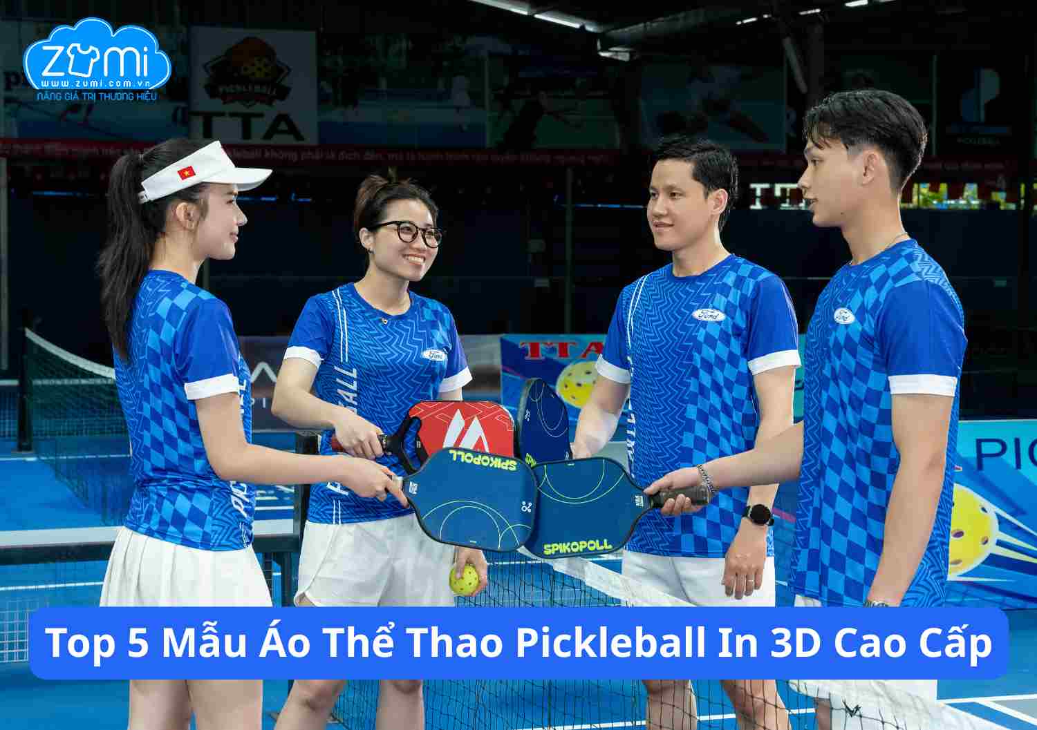 Top 5 Mẫu Áo Thể Thao Pickleball In 3D Cao Cấp Tại Đồng Phục Zumi