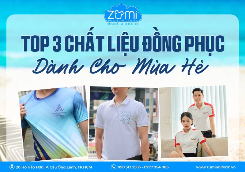 Top 3 chất liệu vải đồng phục mùa hè mát, thoáng, dễ chịu