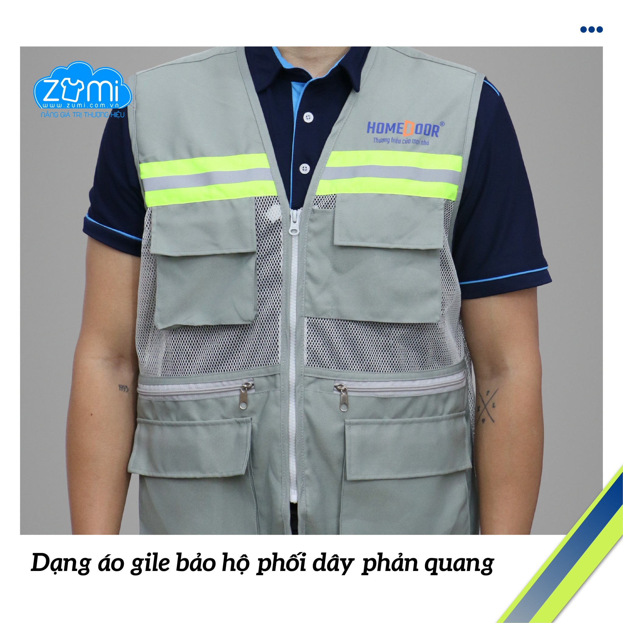 Áo Bảo Hộ Lao Động Home Door Mẫu 2