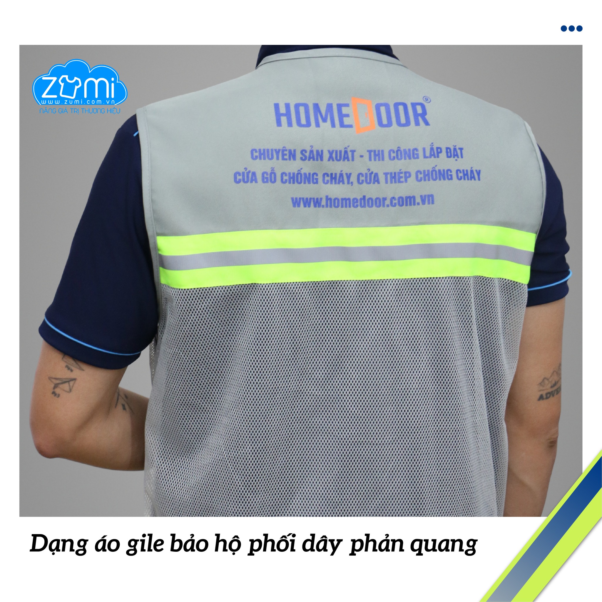 Áo Bảo Hộ Lao Động Home Door Mẫu 2
