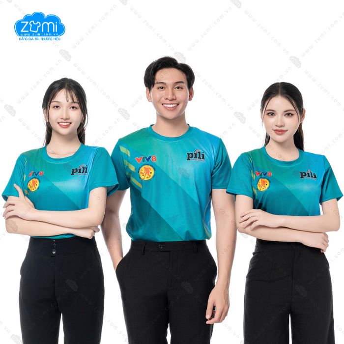 Áo Đồng Phục Cổ Tròn VTV