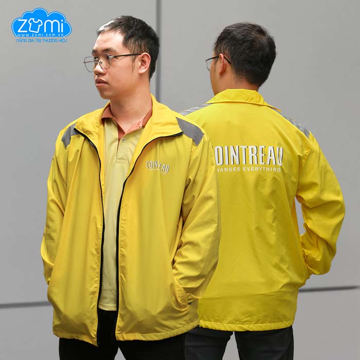 Áo khoác Đồng Phục - Áo khoác gió 2 lớp phối phản quang