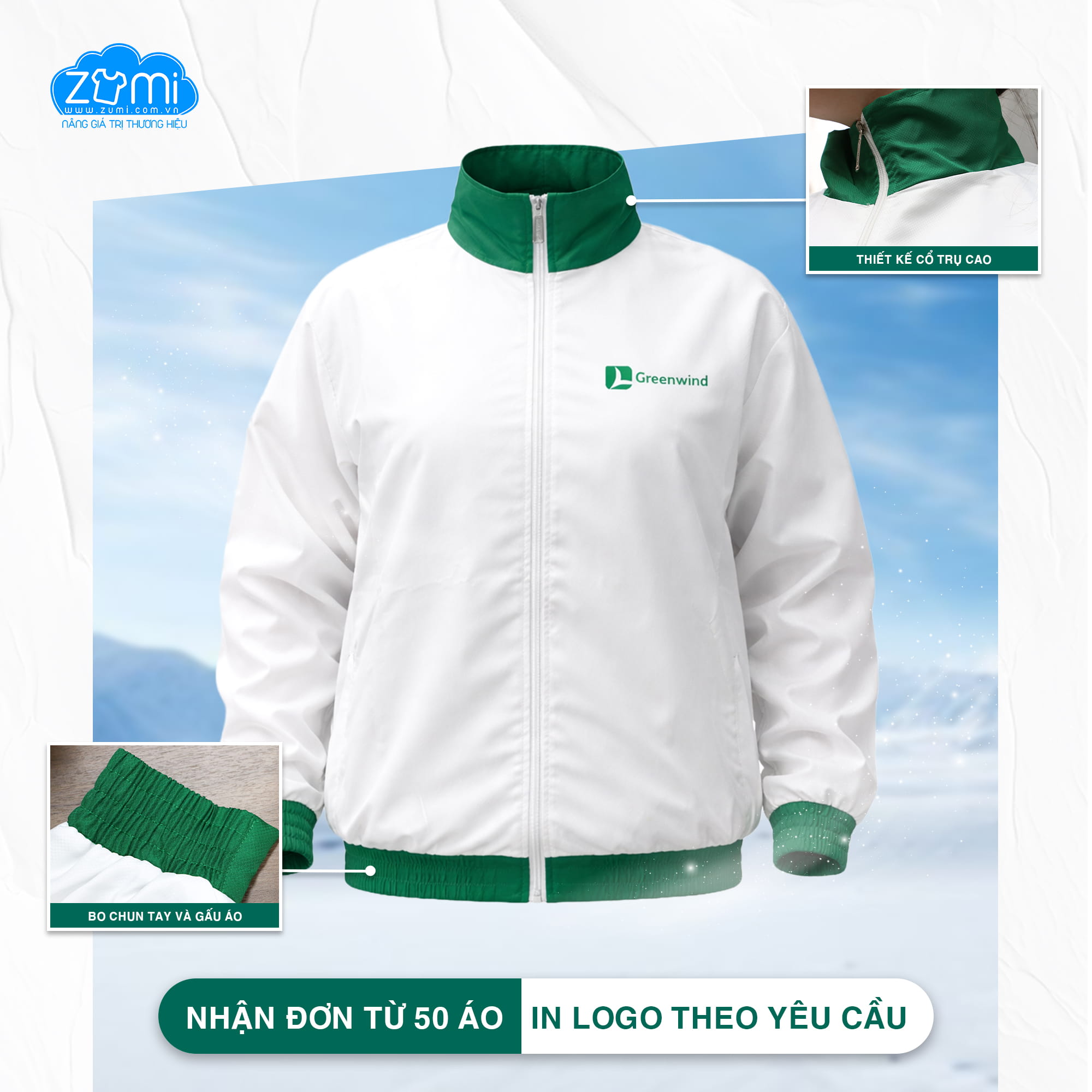 Áo khoác Đồng Phục - Áo khoác gió Công ty GreenWind