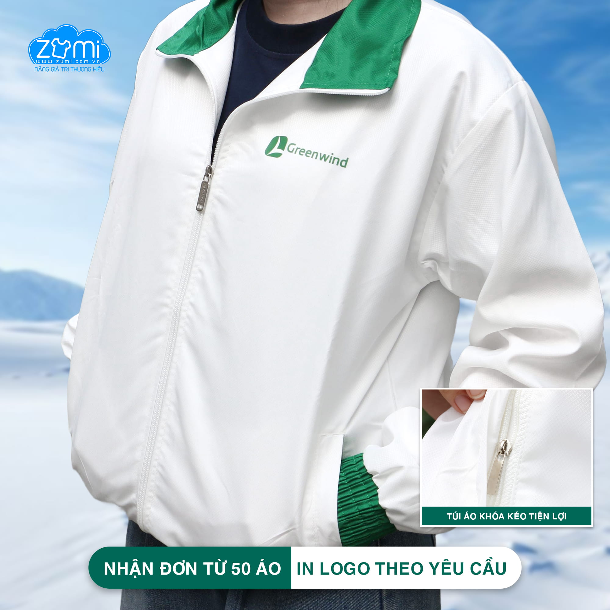 Áo khoác Đồng Phục - Áo khoác gió Công ty GreenWind