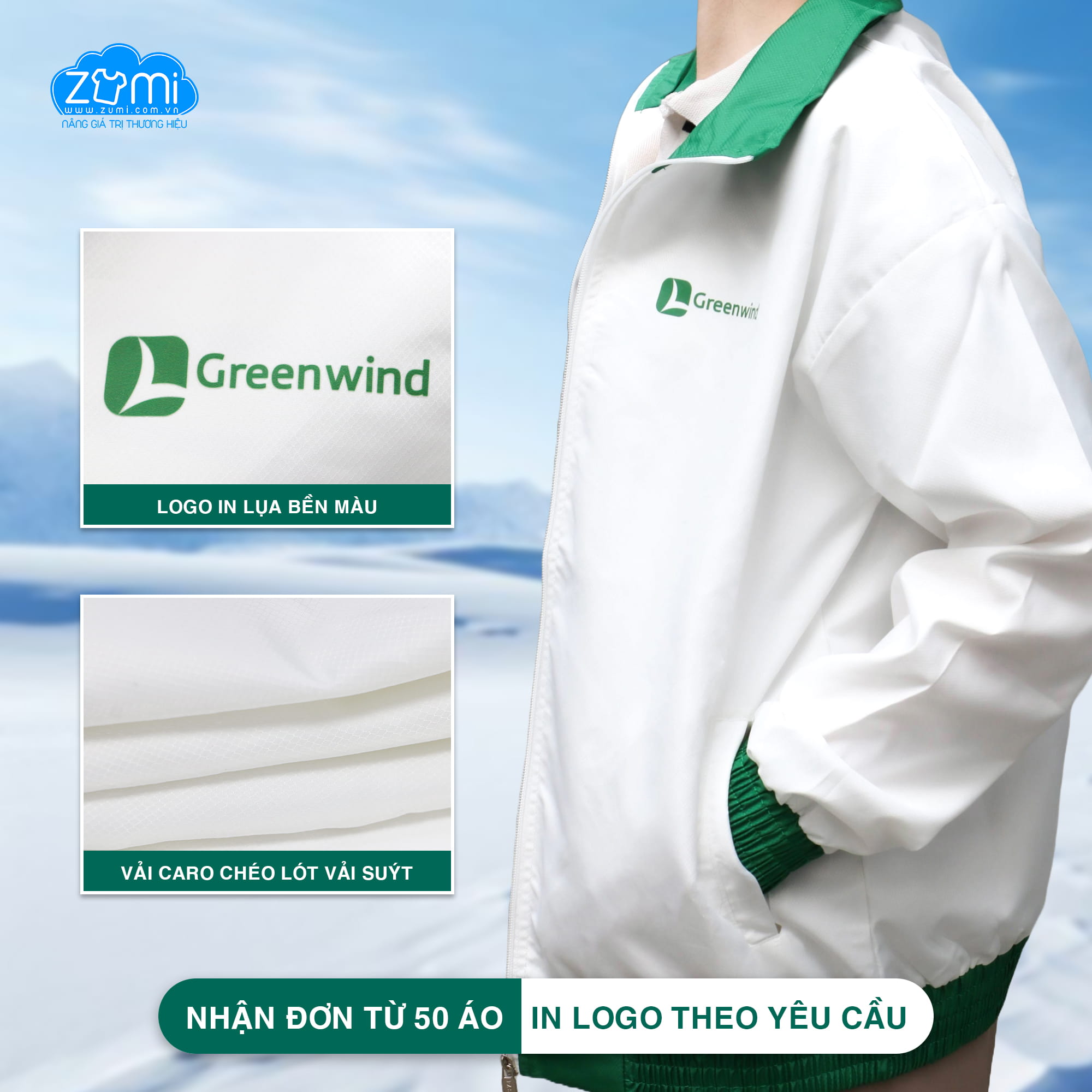 Áo khoác Đồng Phục - Áo khoác gió Công ty GreenWind