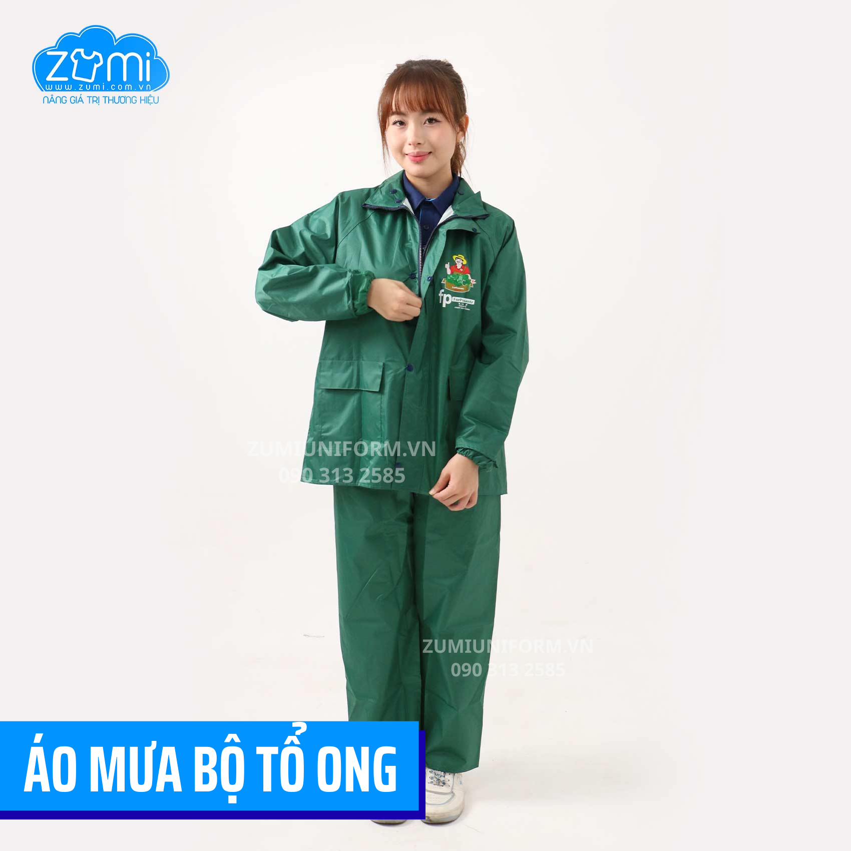 Áo mưa bộ - Áo mưa quảng cáo công ty Forpeasantz