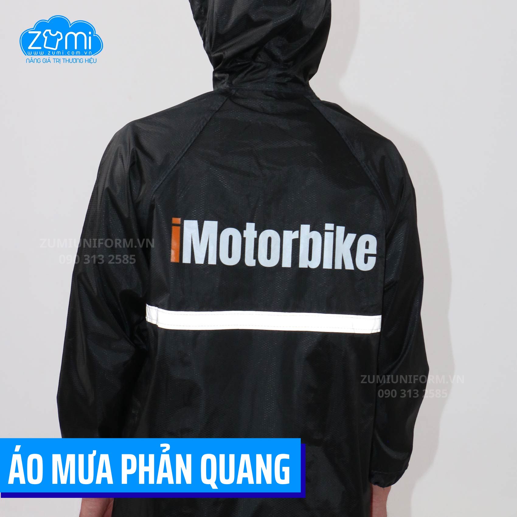 Áo mưa bộ - Áo mưa quảng cáo imotorbike