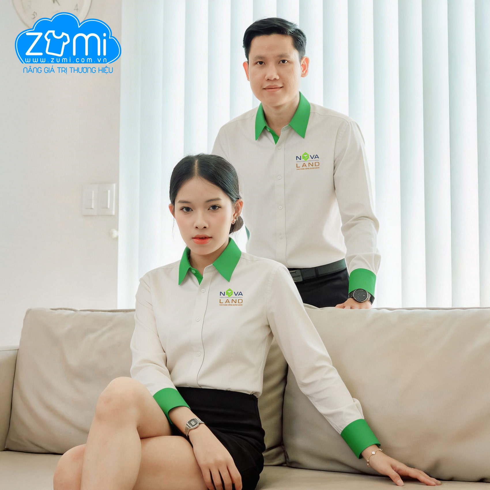 Áo Sơ Mi Đồng Phục Tay Dài Nova Land