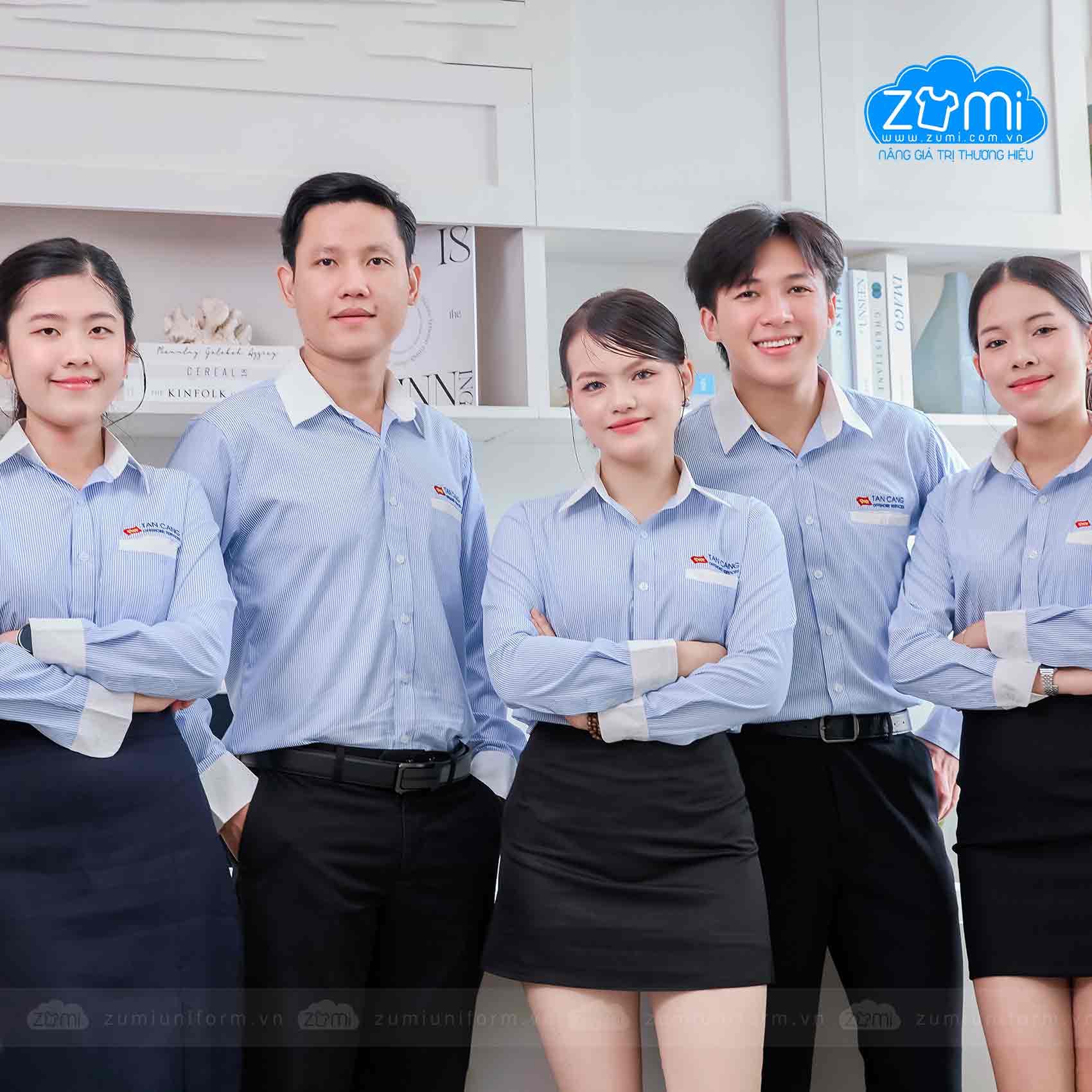 Áo Sơ Mi Đồng Phục Tay Dài Tân Cảng