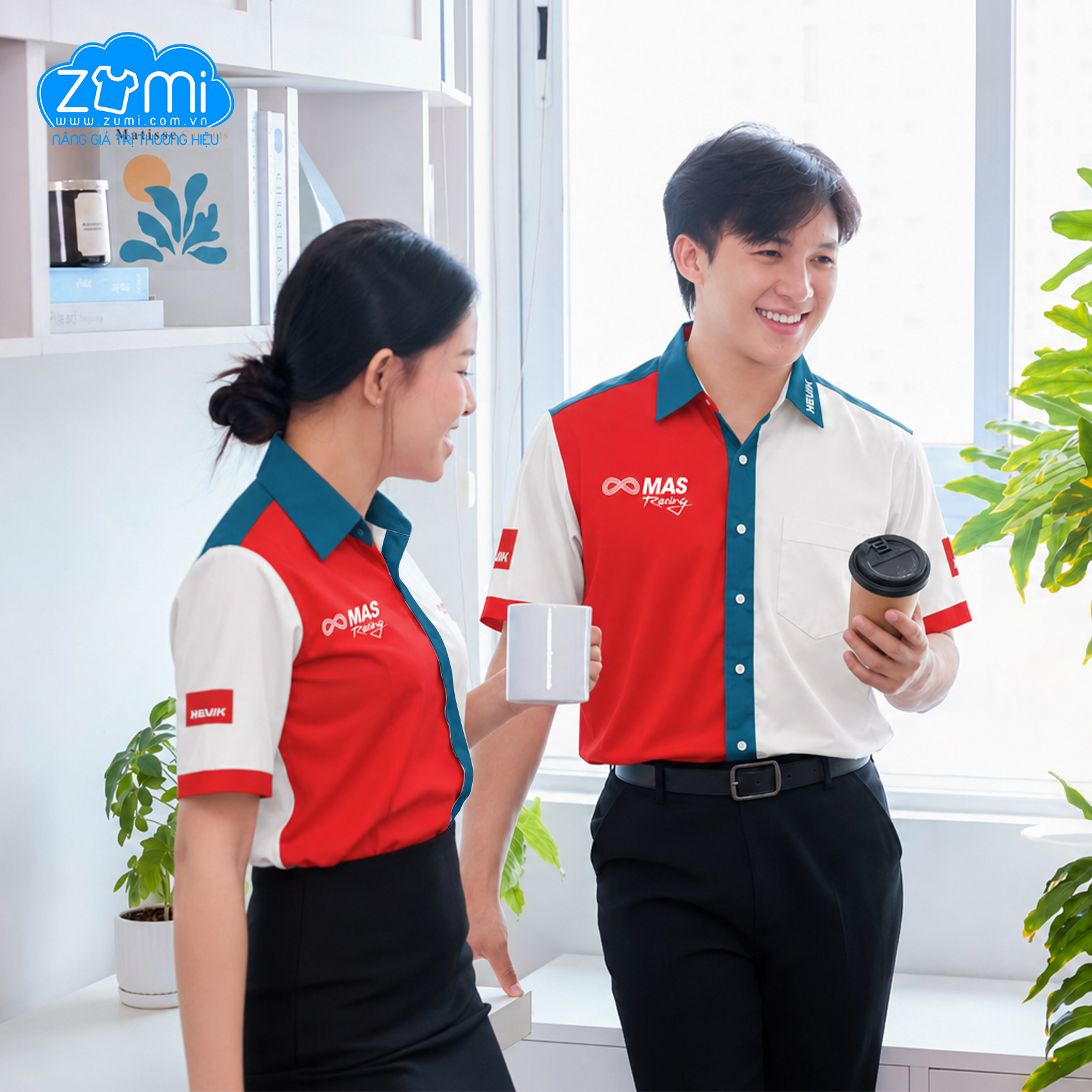 Áo Sơ Mi Đồng Phục Tay Ngắn GIVI