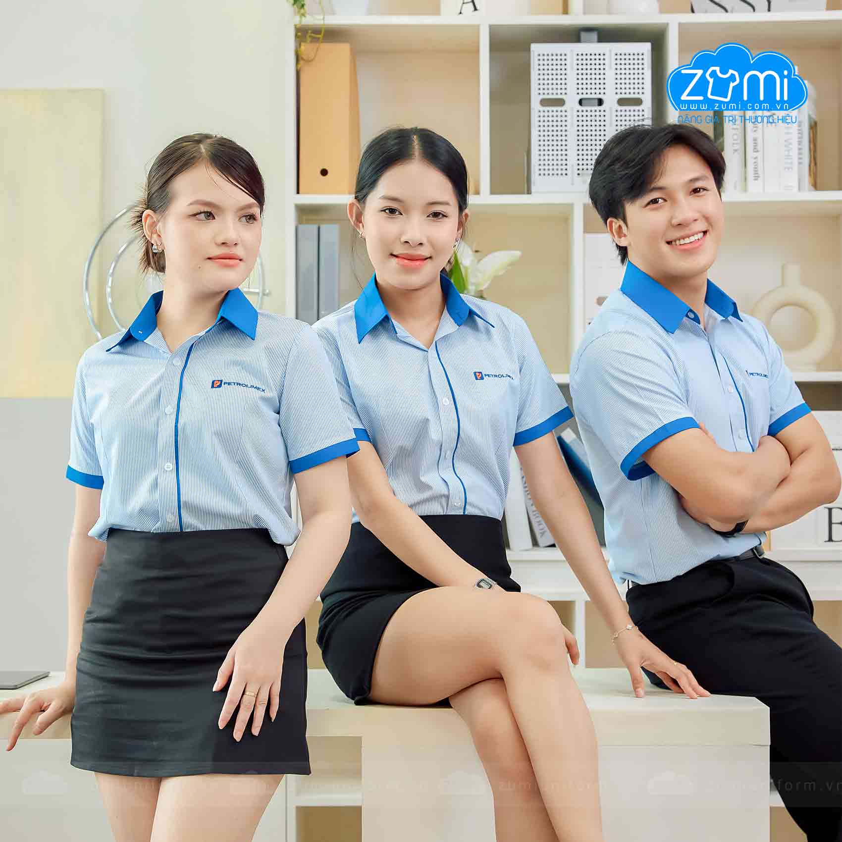 Áo Sơ Mi Đồng Phục Tay Ngắn Petrolimex