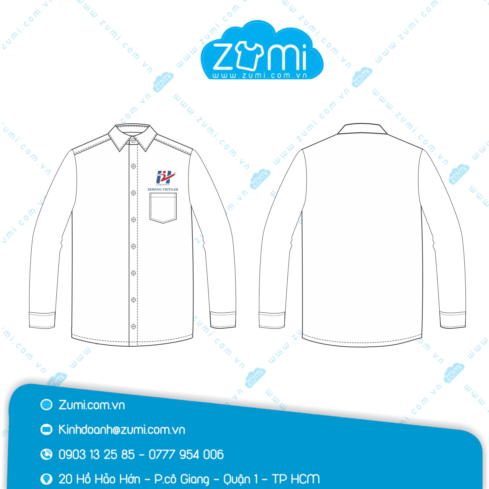 Áo Sơ Mi Đồng Phục - ZEHONG VIETNAM
