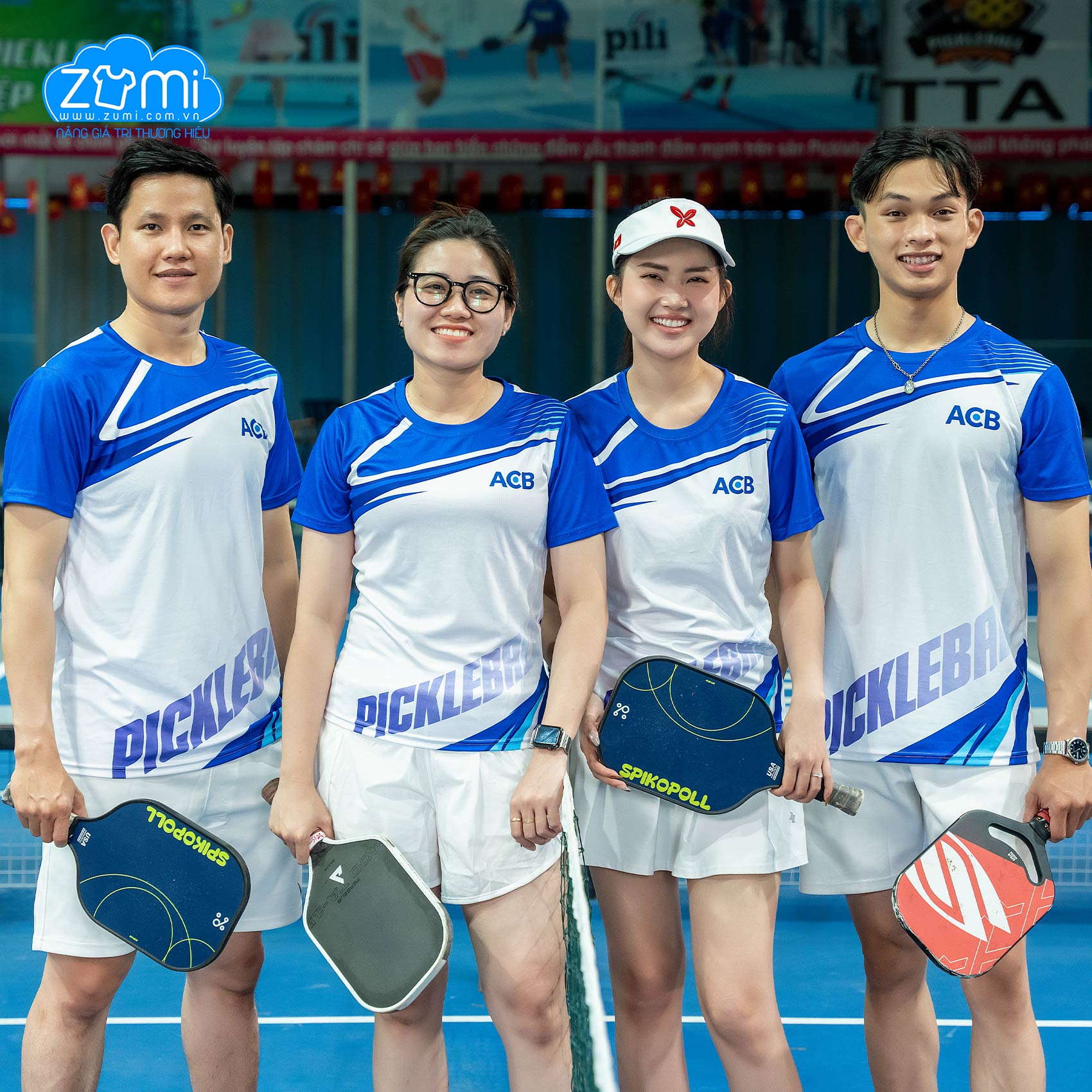  Áo Thun Đồng Phục 3D PickleBall ACB