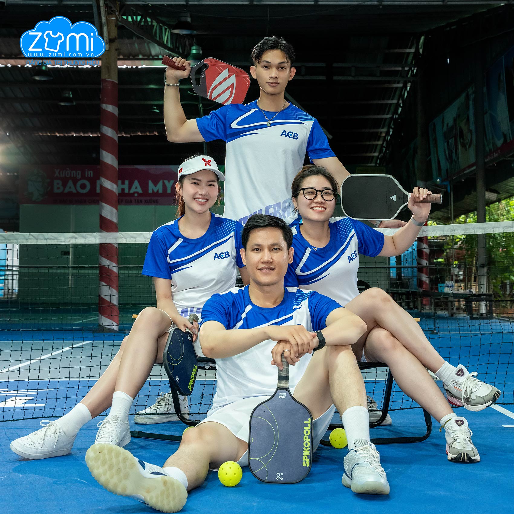  Áo Thun Đồng Phục 3D PickleBall ACB