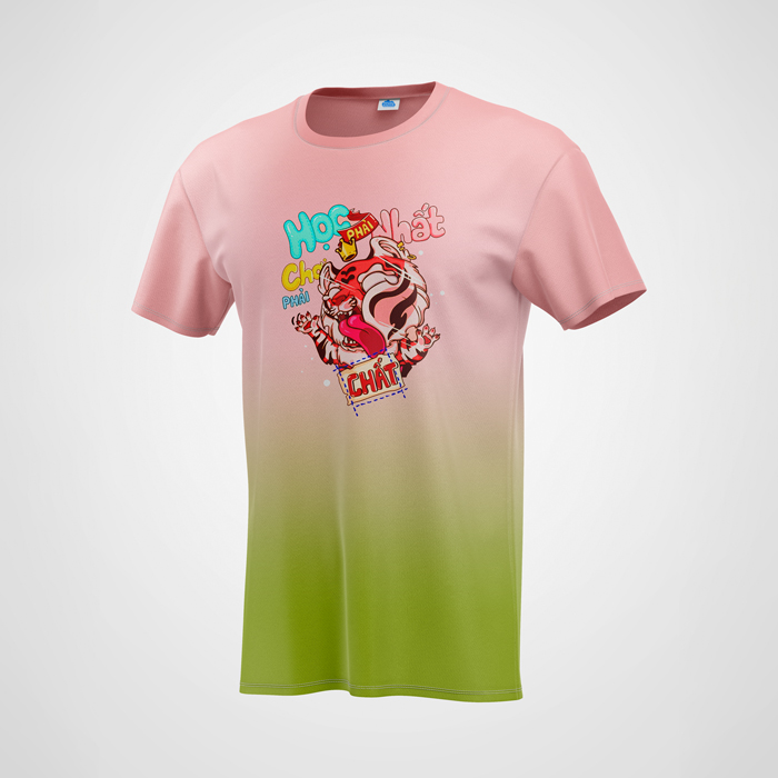 Áo Thun Đồng phục Cổ Tròn - Áo Lớp In 3D Slogan