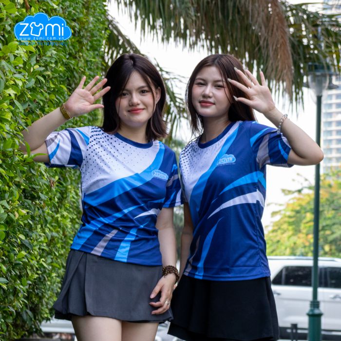 Áo thun đồng phục cổ tròn Zumi