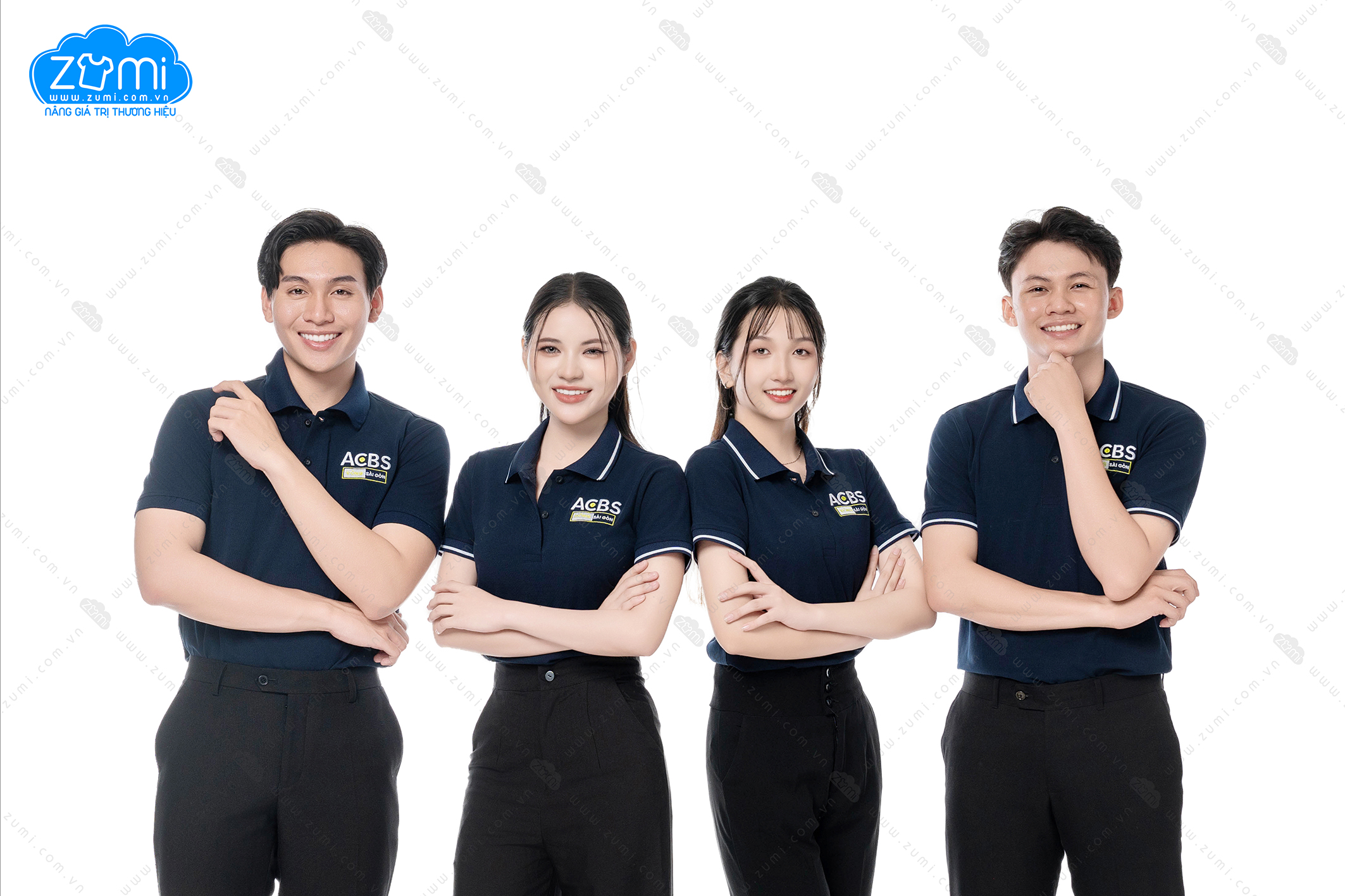 Áo Thun Đồng phục Cổ Trụ, Áo Polo Ngân Hàng ACB