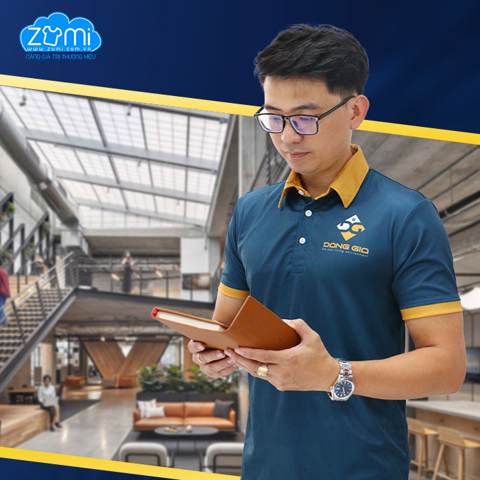 Áo Thun Đồng Phục Cổ Trụ - Áo Polo Nhà Máy Đặng Gia