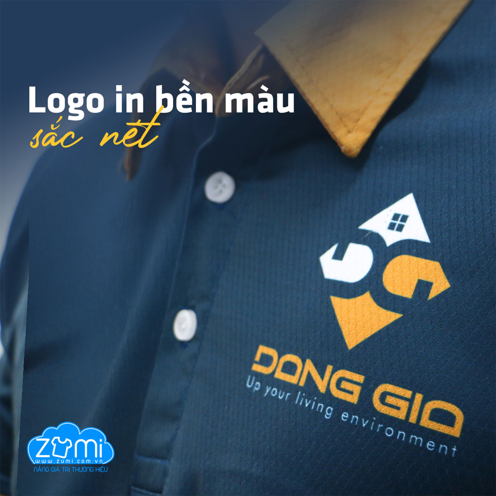 Áo Thun Đồng Phục Cổ Trụ - Áo Polo Nhà Máy Đặng Gia