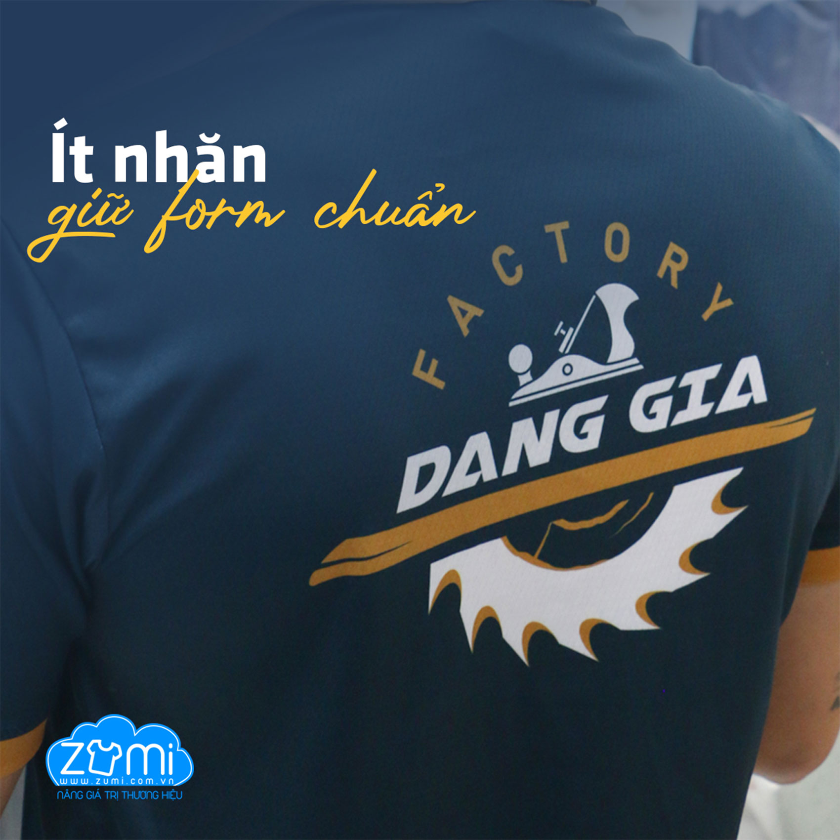 Áo Thun Đồng Phục Cổ Trụ - Áo Polo Nhà Máy Đặng Gia