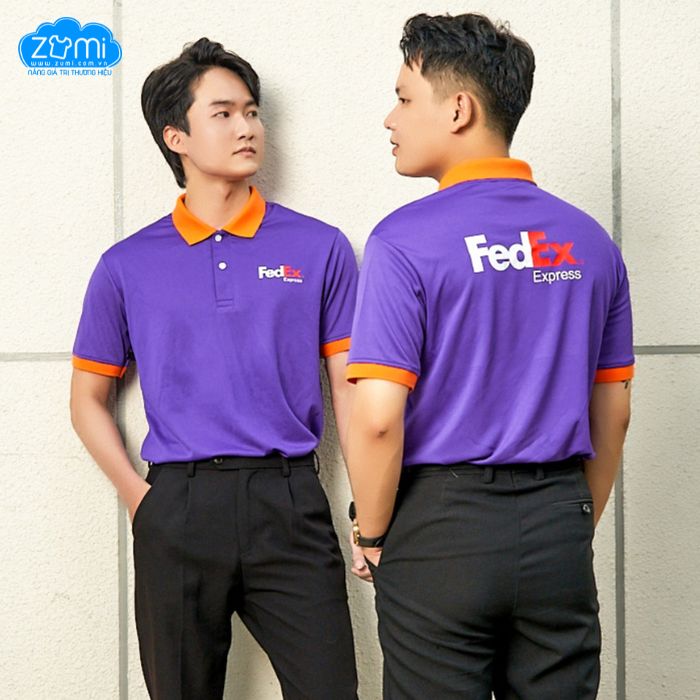 Áo Thun Đồng phục Cổ Trụ - FEDEX