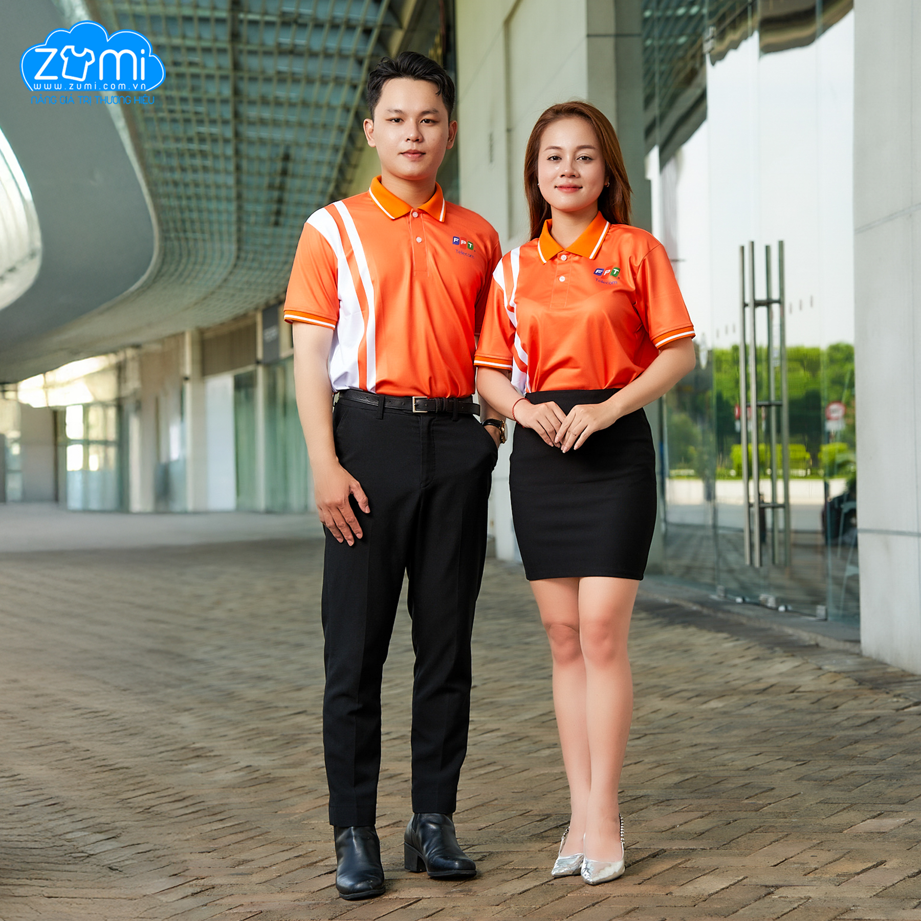 Áo Thun Đồng phục Cổ Trụ FPT