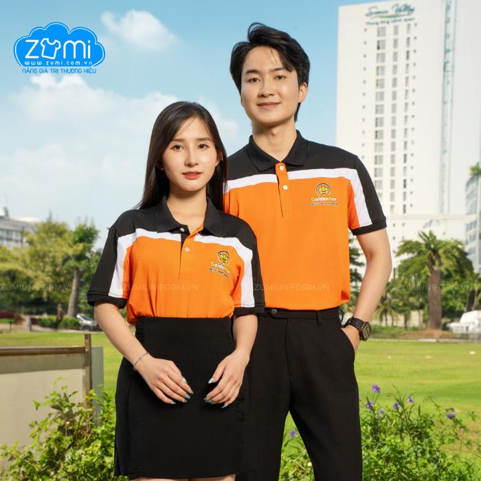 Áo Thun Đồng phục Cổ Trụ - Golden Bee