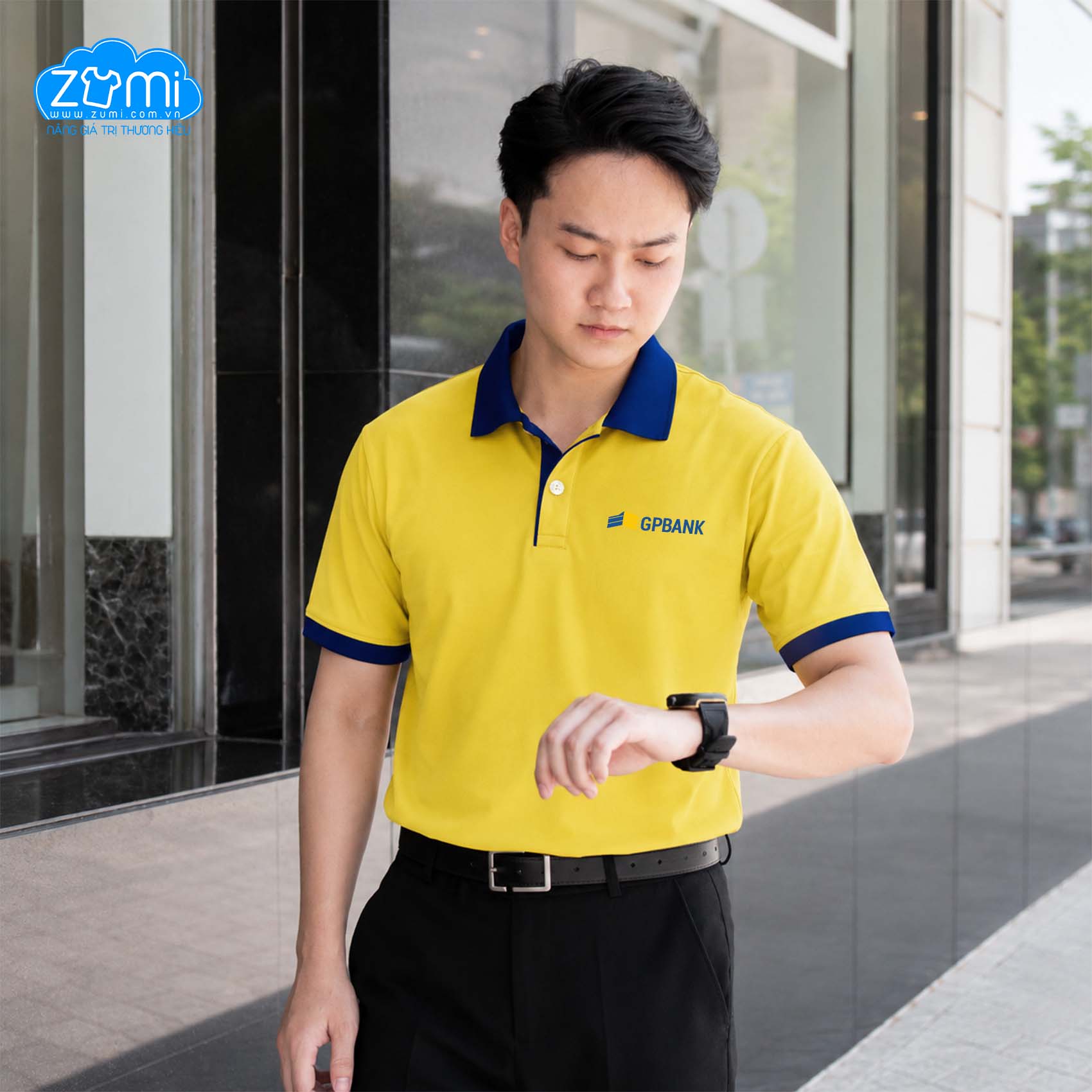 Áo Thun Đồng Phục Cổ Trụ - GP Bank - Z1120020