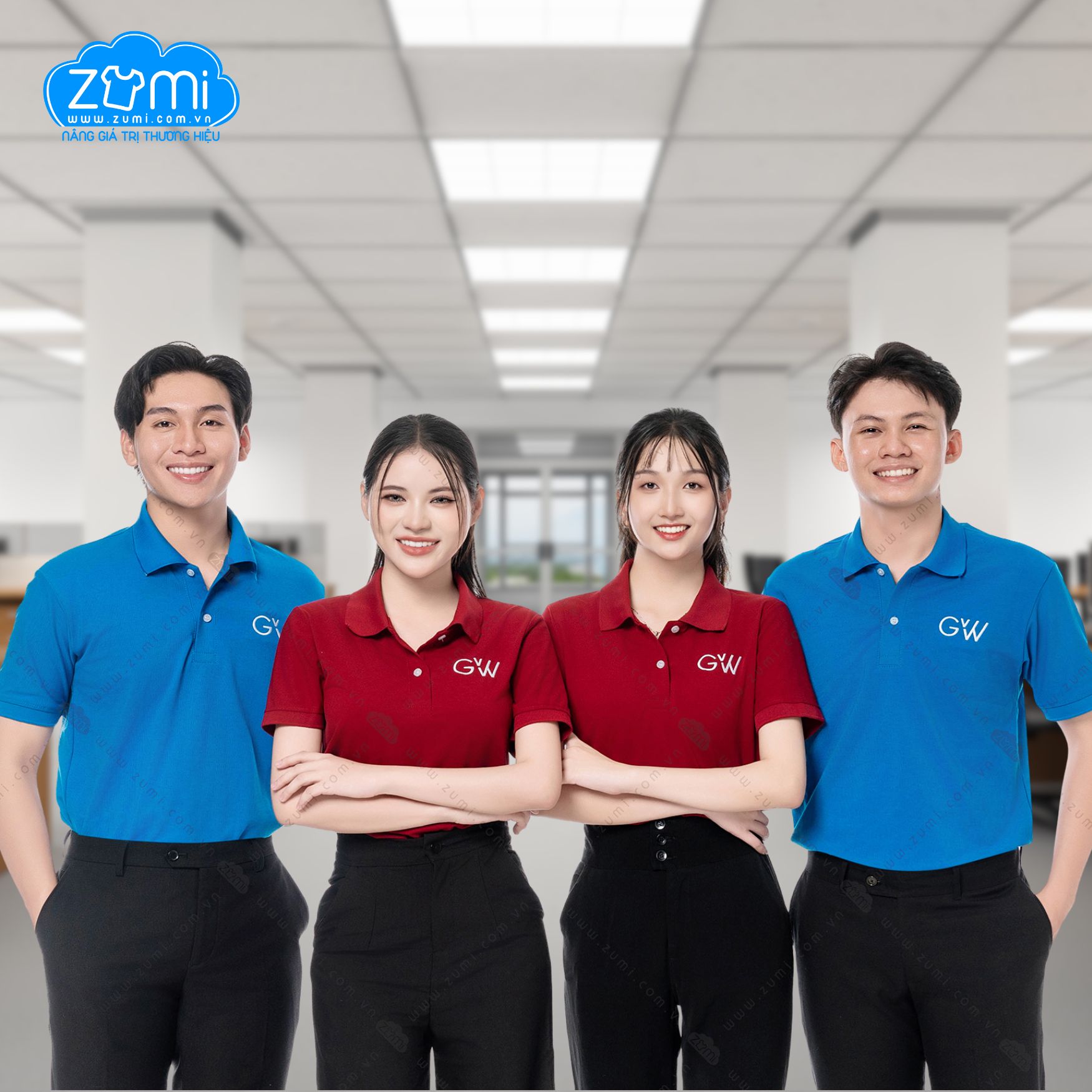  Áo Thun Đồng phục Cổ Trụ - GW