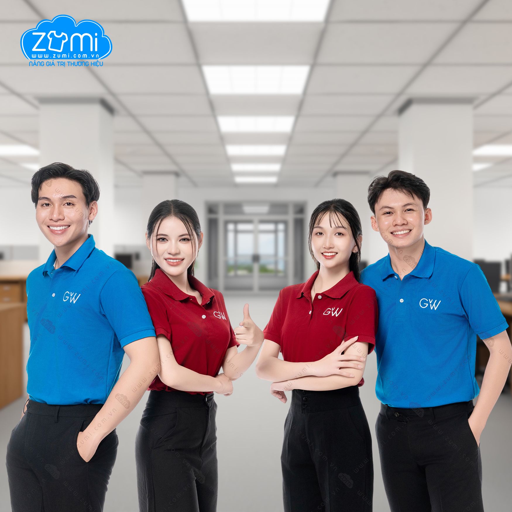  Áo Thun Đồng phục Cổ Trụ - GW