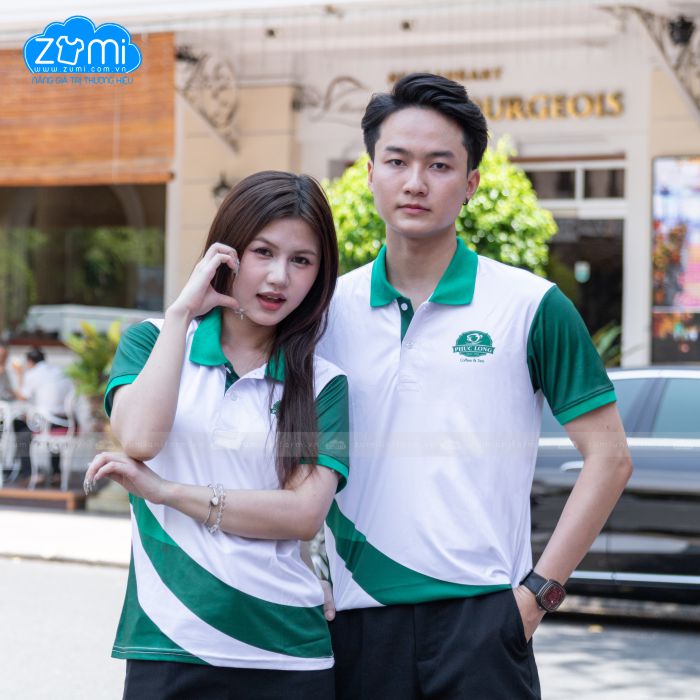 Áo Thun Đồng phục Cổ Trụ Phúc Long