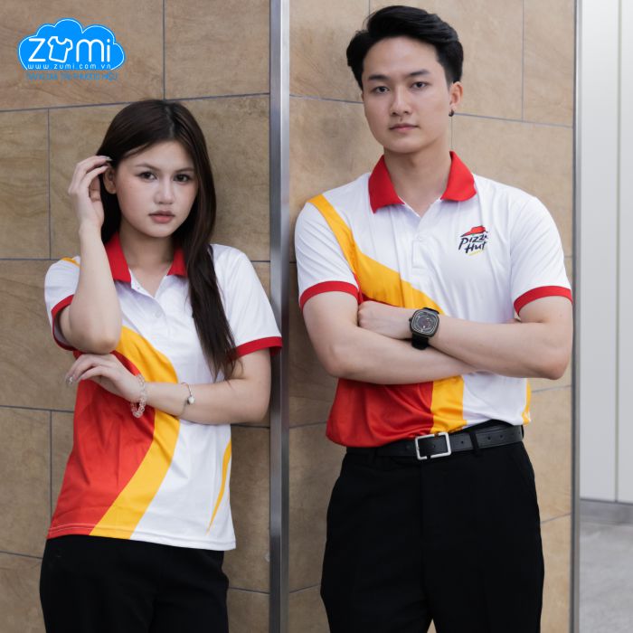 Áo Thun Đồng phục Cổ Trụ Pizza Hut