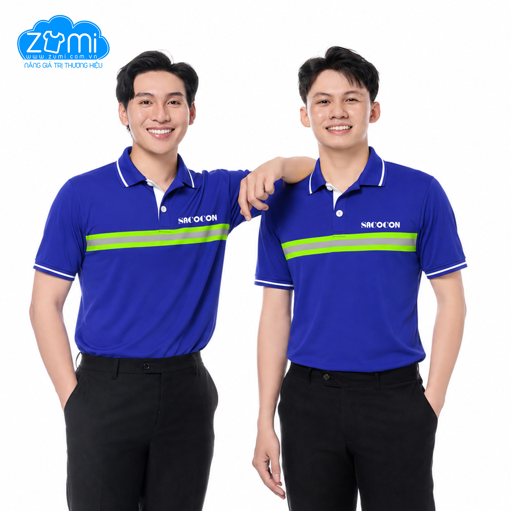 Áo Thun Đồng Phục Cổ Trụ - Sacocon - Z0723009
