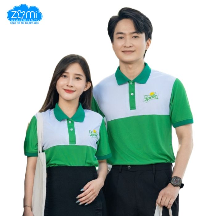 Áo Thun Đồng phục Cổ Trụ Spirte