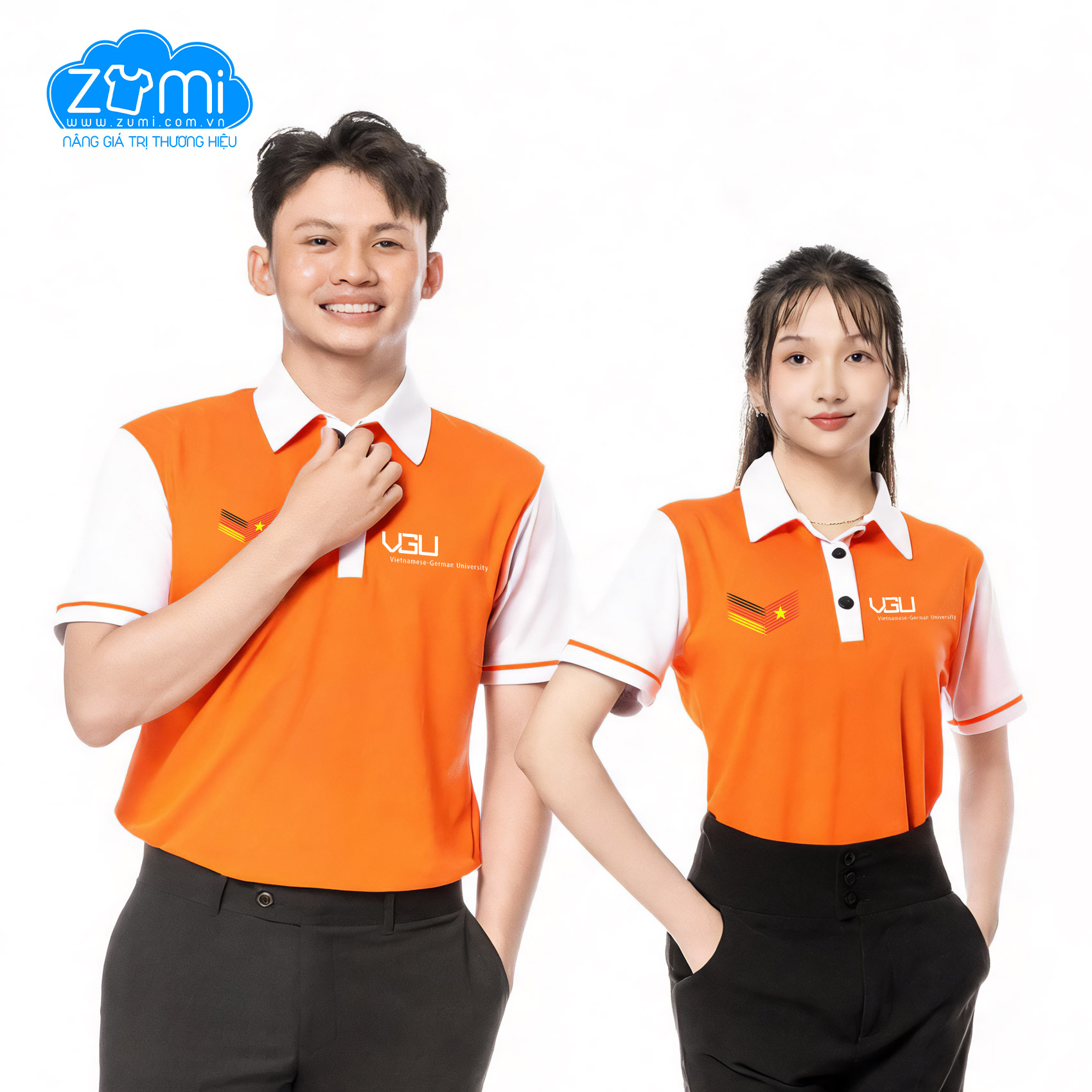 Áo Thun Đồng phục Cổ Trụ - Trường VGU - Z1023057