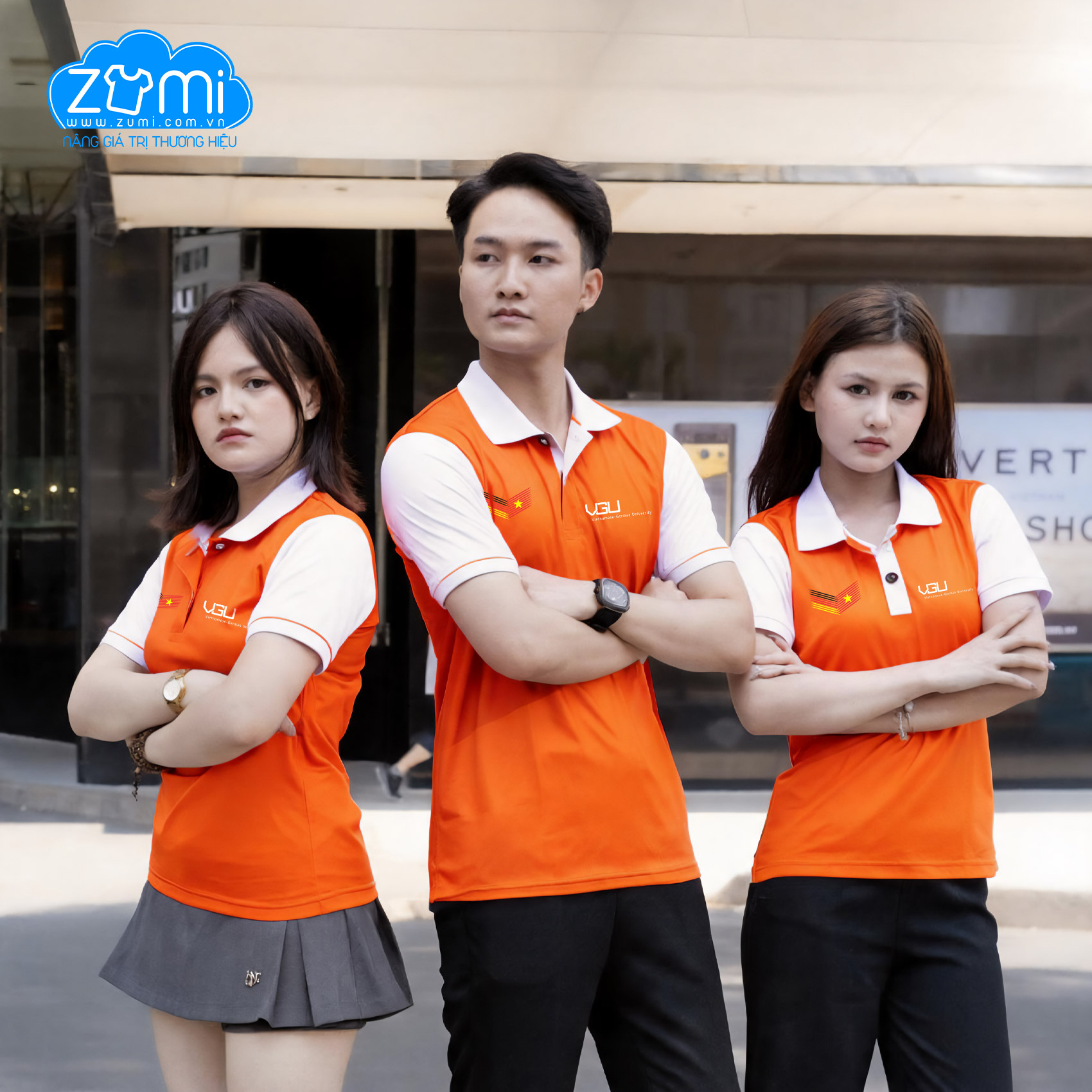 Áo Thun Đồng phục Cổ Trụ - Trường VGU - Z1023057