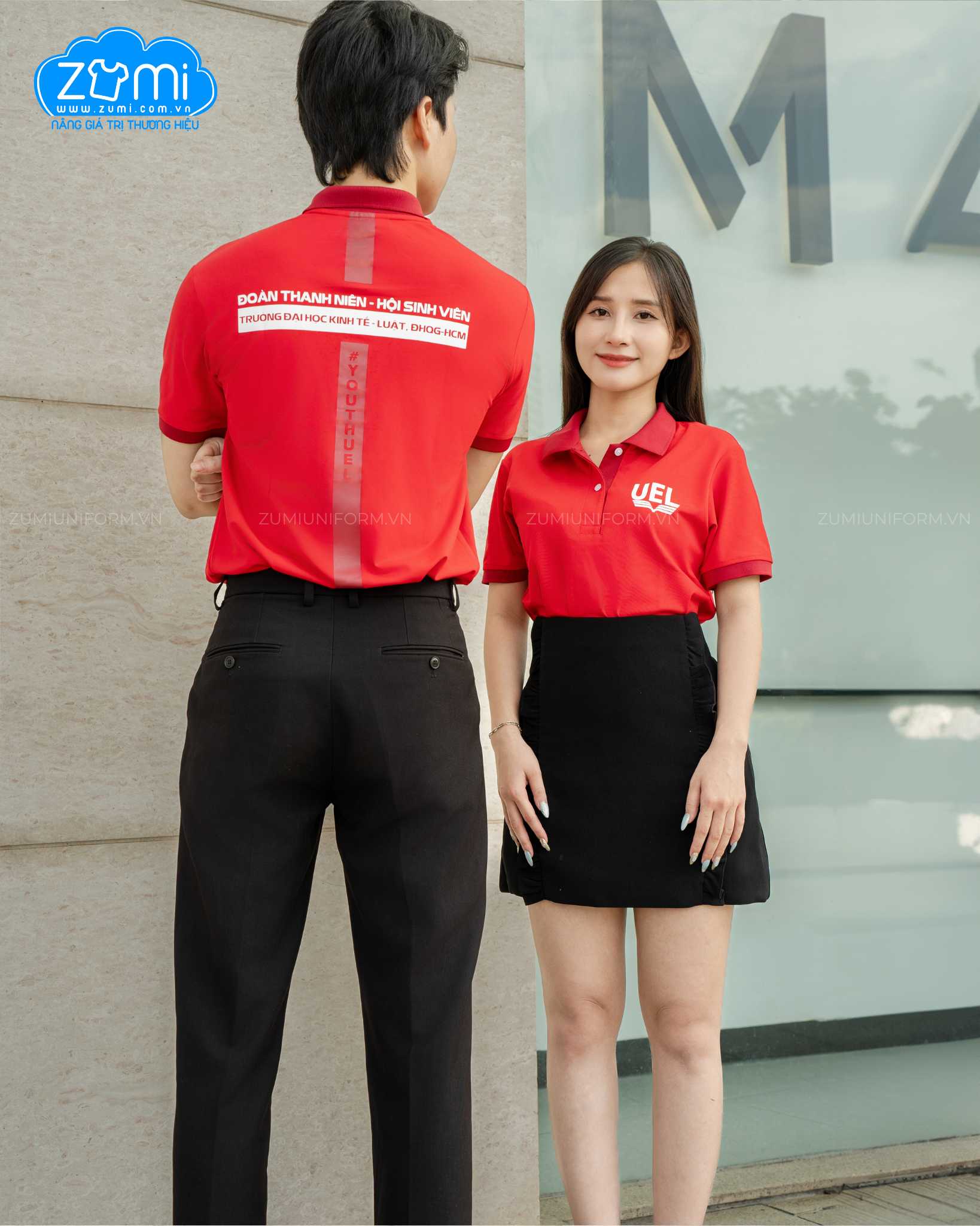 Áo Thun Đồng phục Cổ Trụ UEL