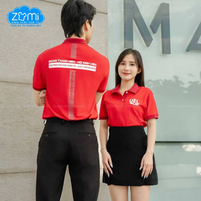 Áo Thun Đồng phục Cổ Trụ UEL