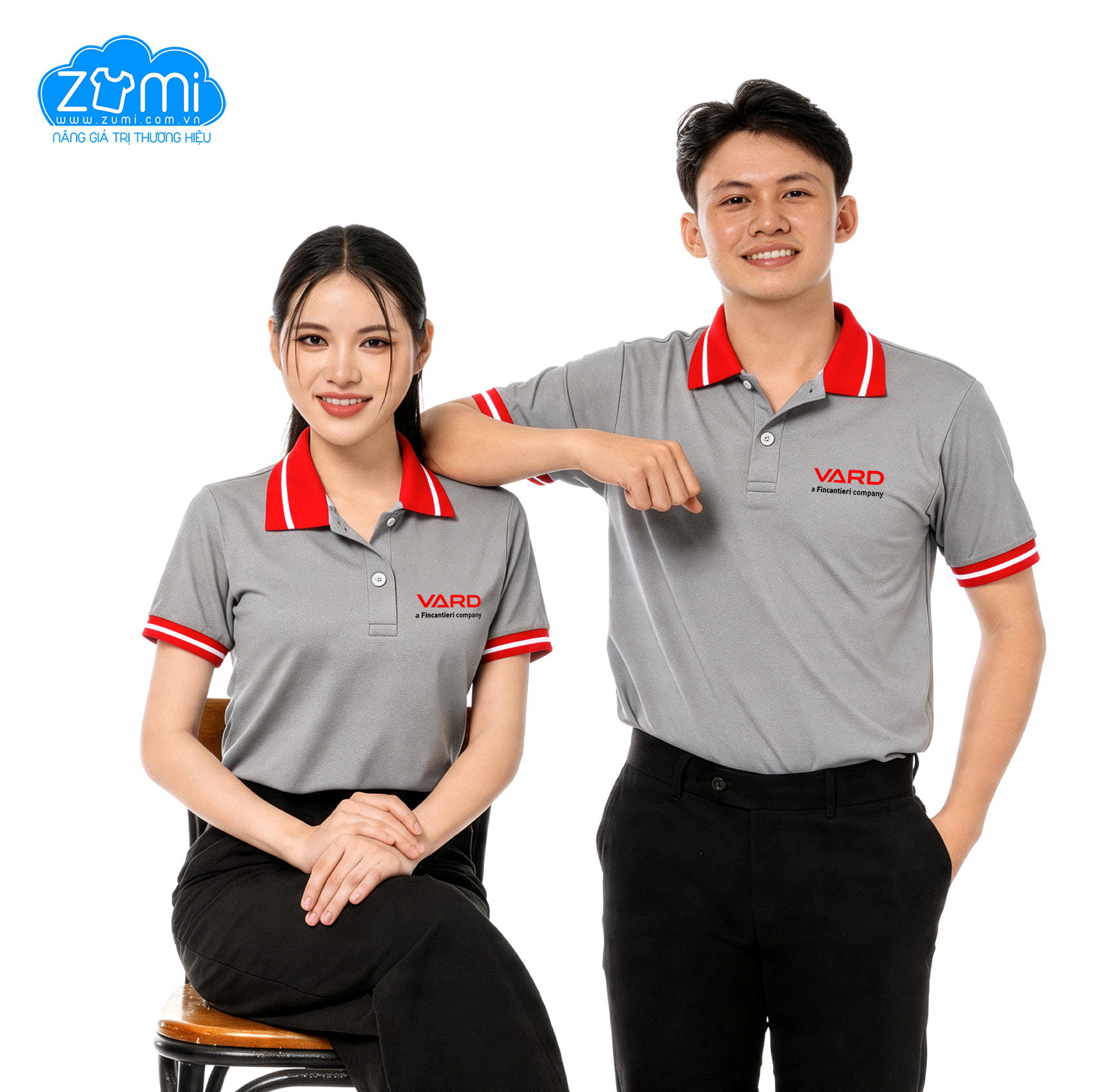 Áo Thun Đồng phục Cổ Trụ - VARD - Z1203074