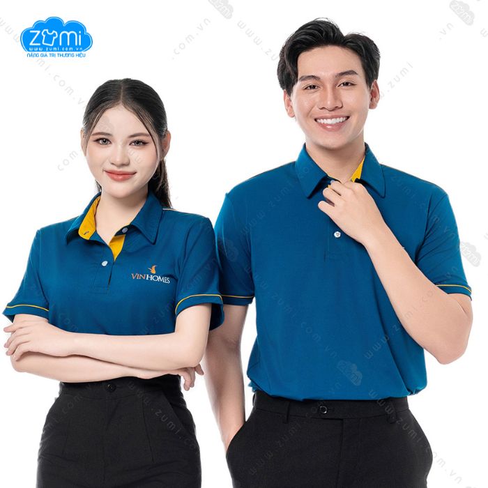 Áo Thun Đồng phục Cổ Trụ - Vinhomes