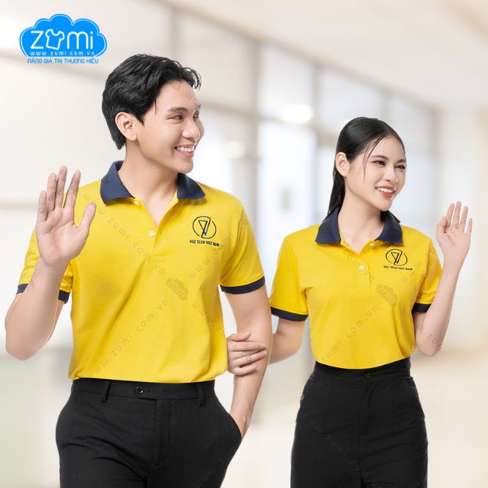 Áo Thun Đồng phục Cổ Trụ, Áo polo đồng phục VOZ TECH