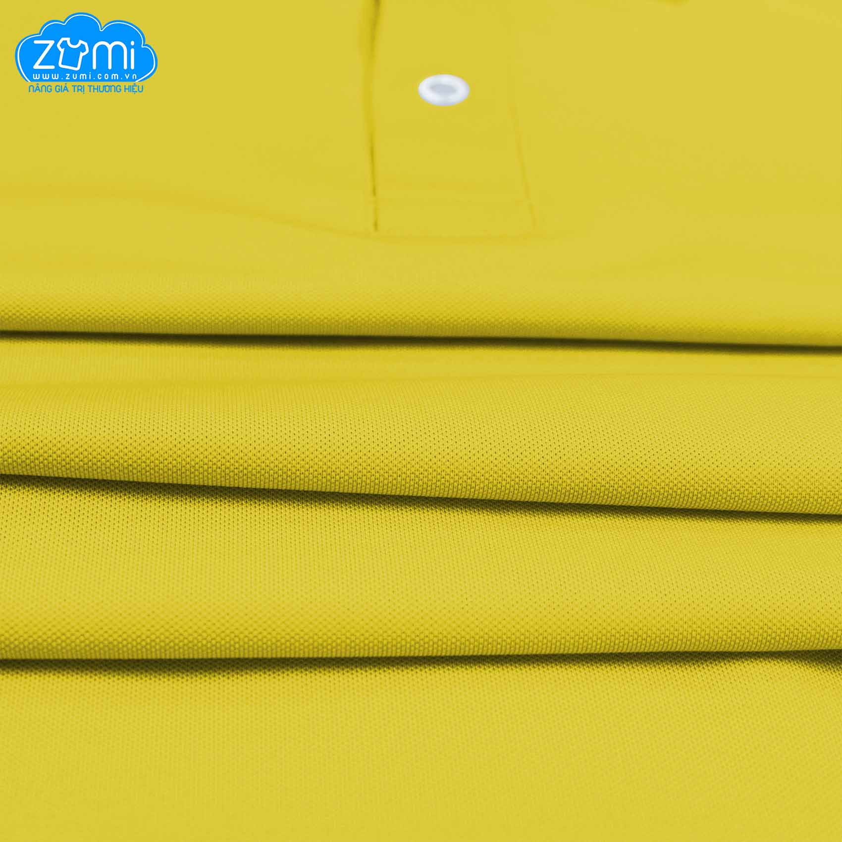 Áo Thun Thời Trang - Áo thun Polo Zumi Basic Màu Vàng