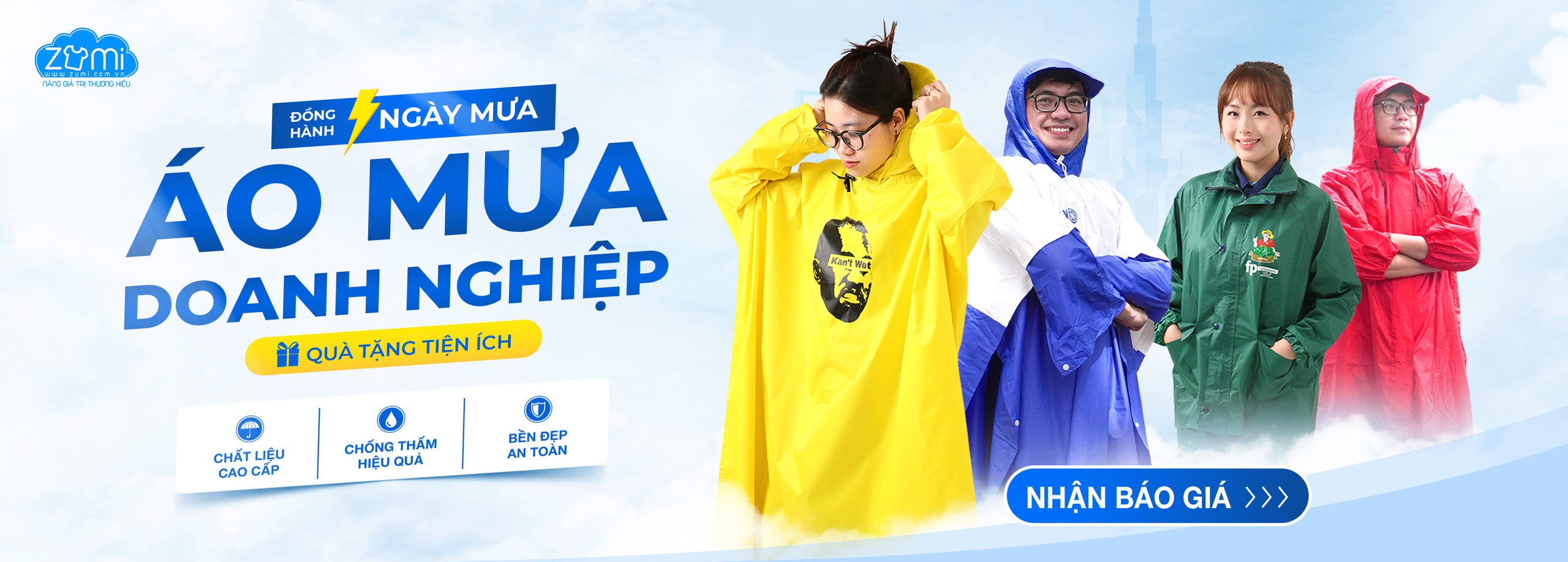 Trọn bộ áo mưa doanh nghiệp