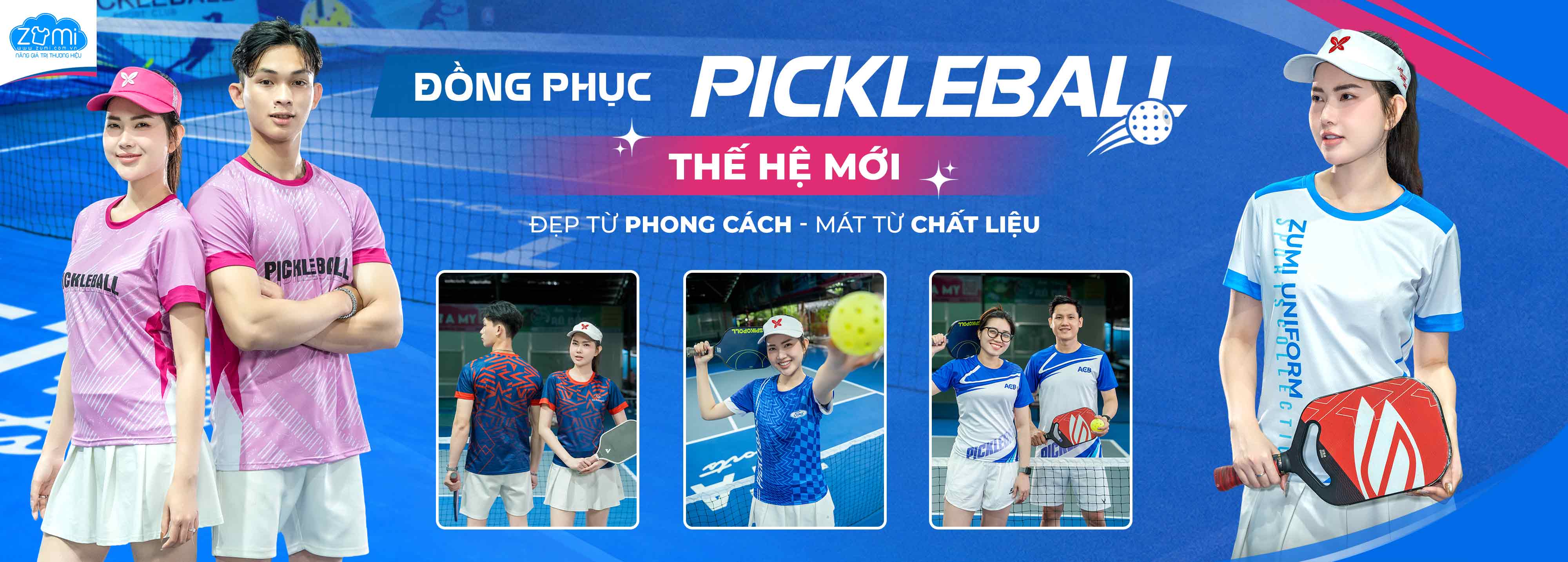 Áo thun đồng phục pickelball Zumi