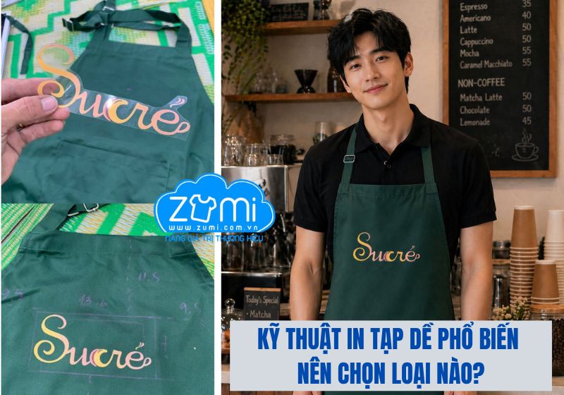 4 Kỹ Thuật In Tạp Dề Phổ Biến – Nên Chọn Loại Nào Cho Doanh Nghiệp?