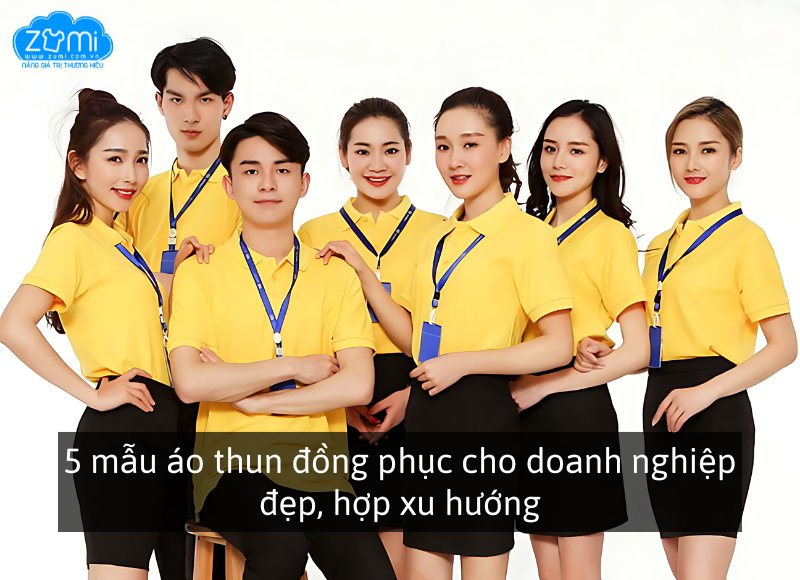 5 mẫu áo thun đồng phục cho doanh nghiệp đẹp, hợp xu hướng