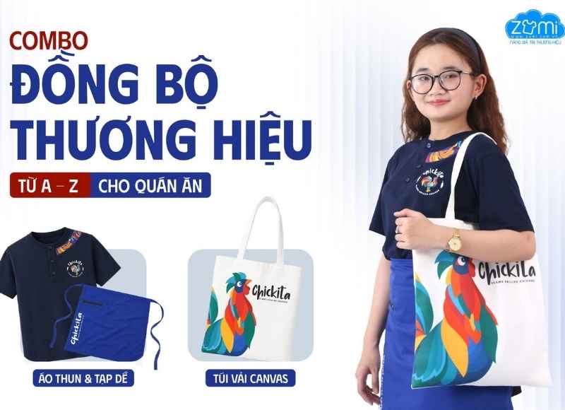 Case Study Đồng Phục Nhà Hàng Chickita | Combo Áo và Tạp Dề