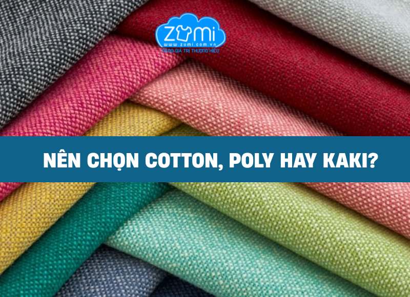 Vải may áo đồng phục thoáng mát: Nên chọn cotton, poly hay kaki?