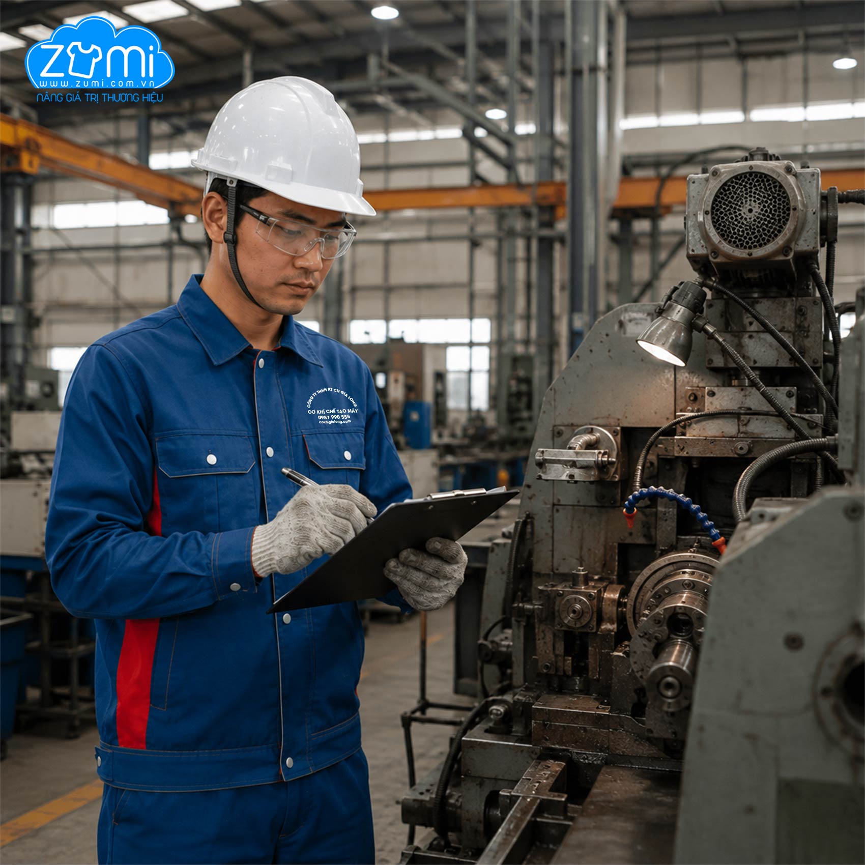 Áo Bảo Hộ Lao Động Cơ Khí Chế Tạo Máy Gia Long 2