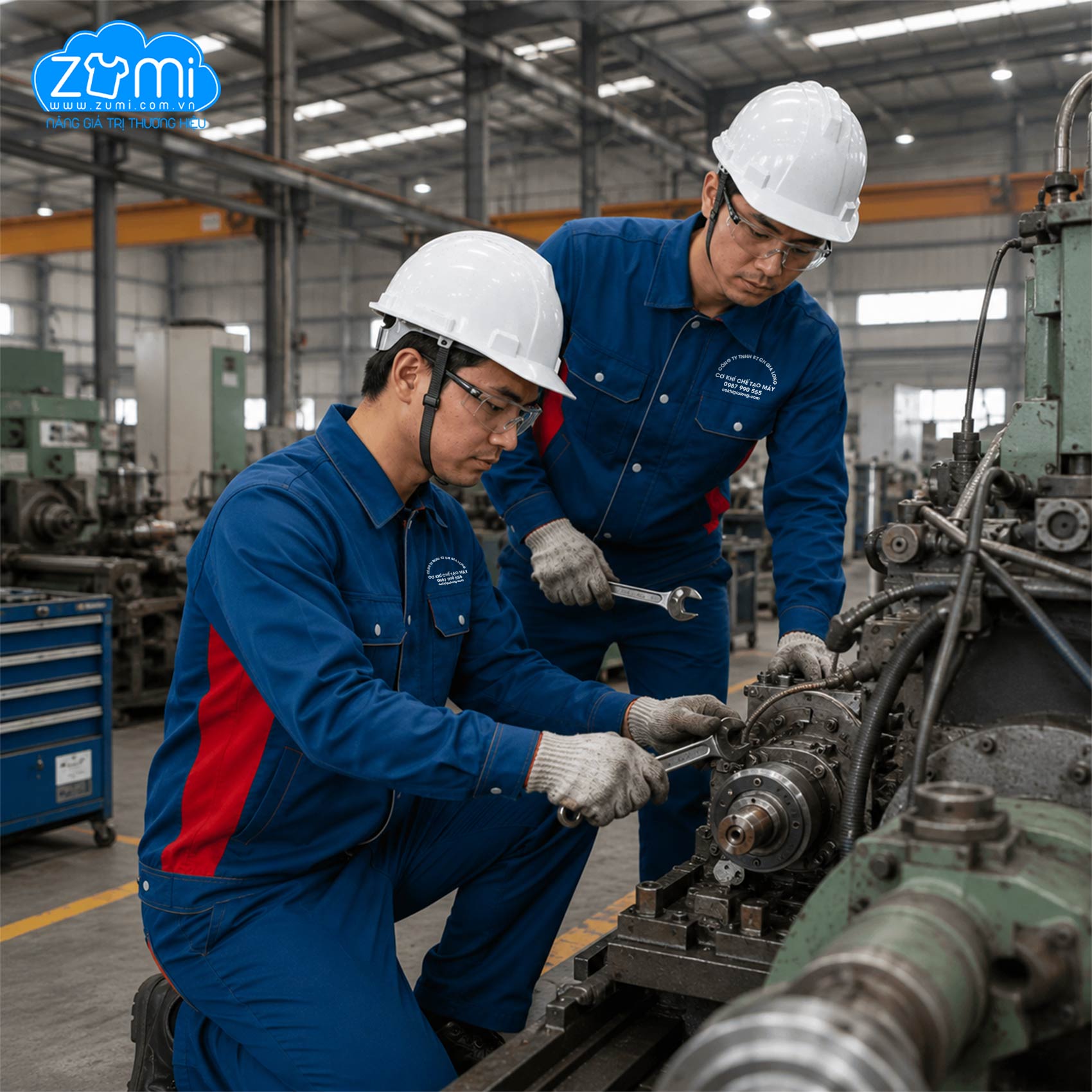 Áo Bảo Hộ Lao Động Cơ Khí Chế Tạo Máy Gia Long 2